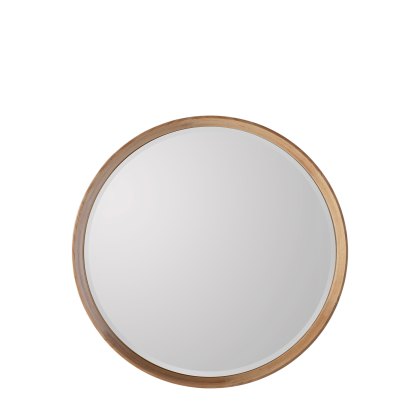 Keaton - Round Mirror Oak