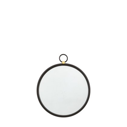 Bayswater - Black Round Mirror