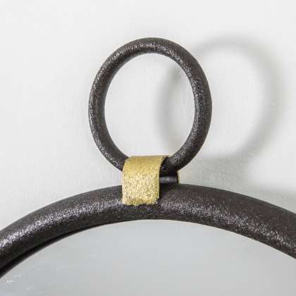 Bayswater - Black Round Mirror