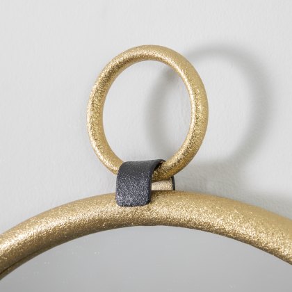 Bayswater - Gold Round Mirror