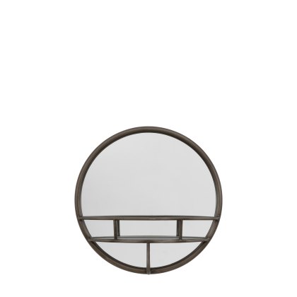 Milton - Round Mirror Black