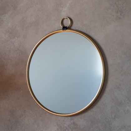 Bayswater - Gold Round Mirror Large