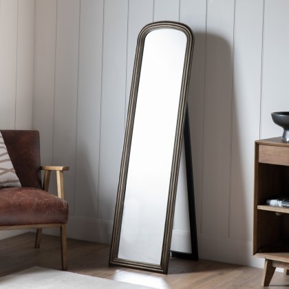 Beck - Cheval Brushed Brass Mirror