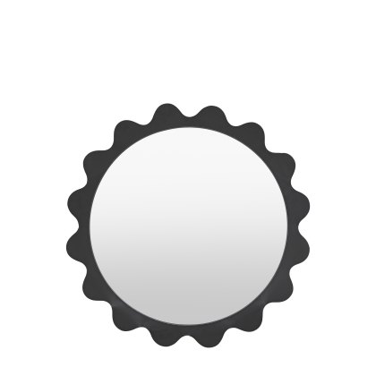 Shoreditch - Round Mirror Charcoal