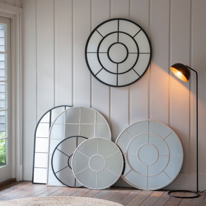 Valence - Round Mirror Black