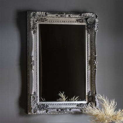 Carved - Louis Mirror Silver
