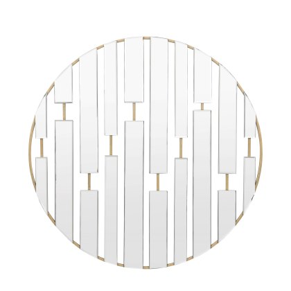 Chertsey - Round Mirror Champagne