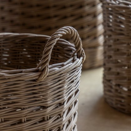 Accessories - Hand Woven Willow Storage Basket Nest (Set of 3)