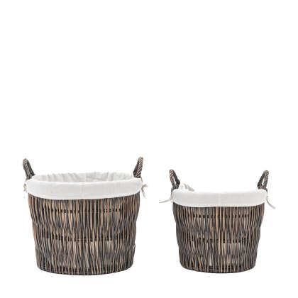 Accessories - Linen Basket Nest with Liner (Set of 2)