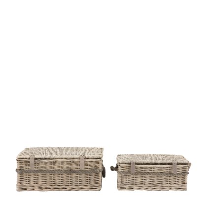 Accessories - Rivra Lidded Baskets Natural S/2 Accessories - Rivra Lidded Baskets Natural S/2