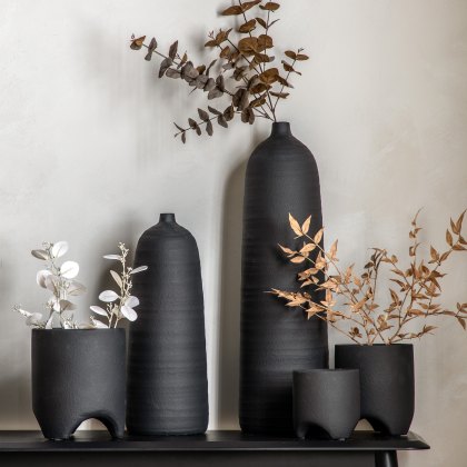 Accessories - Morgan Vase Black