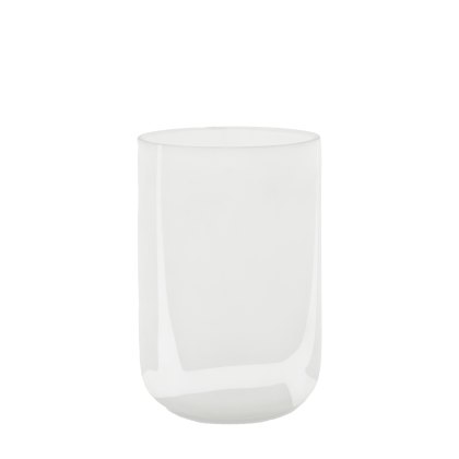 Accessories - Murcia Handblown Glass Swirl White Vase (Medium)