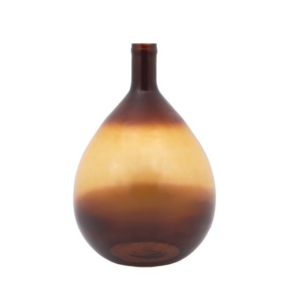 Accessories - Rueda Giant Glass Bottle Vase Amber