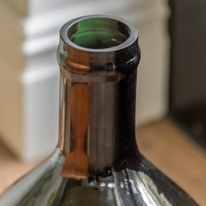 Accessories - Rueda Giant Glass Bottle Vase Olive