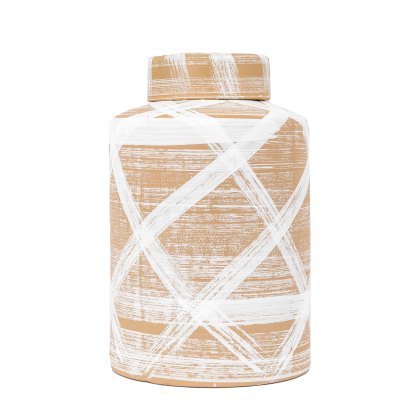 Accessories - Tarka Jar Reactive Brown White
