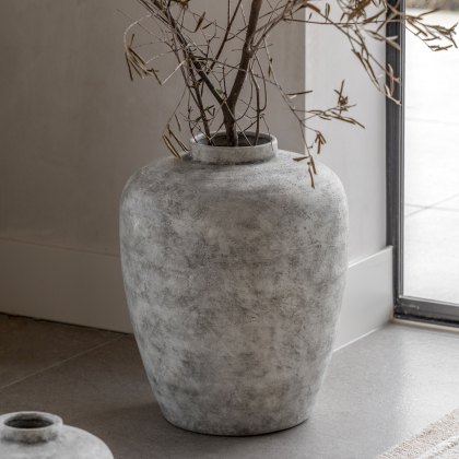 Accessories - Teguise Ceramic Urn Vase Grey (Large)