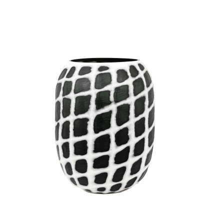 Accessories - Valencia Handblown Carved Mono Glass Vase (Large)