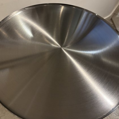 Biba Accent Table - Carrara/Titanium black