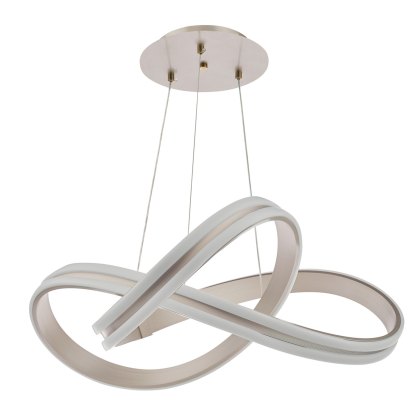Dar Gavino - Brushed Silver Pendant LED