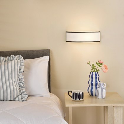 Dar Jemima - White Frosted Acrylic Wall Light (With Shade)