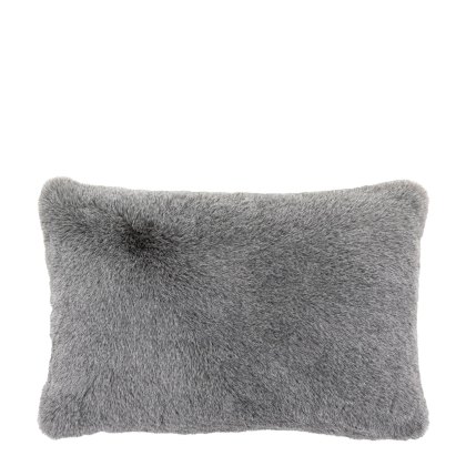 Cushions - Rectangular Roscose Faux Fur (Smoke Grey)