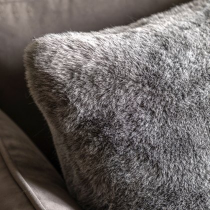 Cushions - Square Roscose Faux Fur (Smoke Grey)