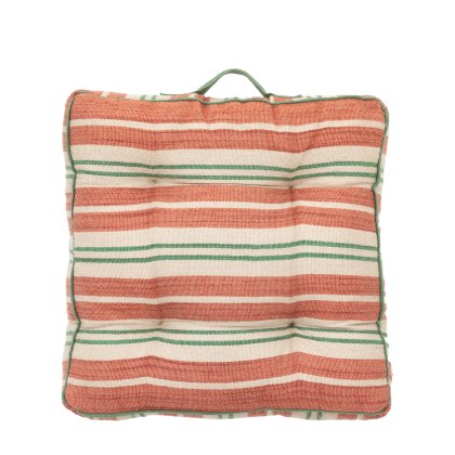 Cushions - Sina Stripe Woven Floor Cushion (Apricot)
