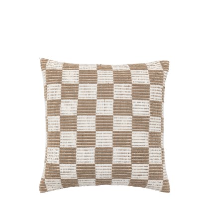 Cushions - Winster Check Woven Taupe Cushions - Winster Check Woven Taupe