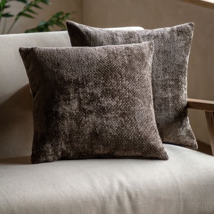 Cushions - Basketweave Chocolate (2pk)