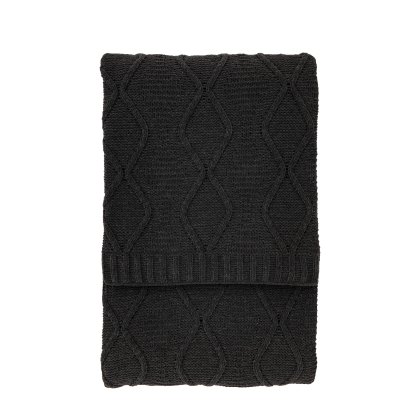 Throws - Chenille Cable (Grey)
