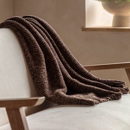 Throws - Deco Luxe Chunky Chenille (Choc)
