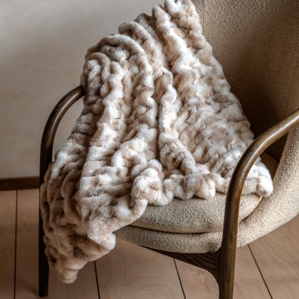 Throws - Deco Luxe Ruched Faux Fur