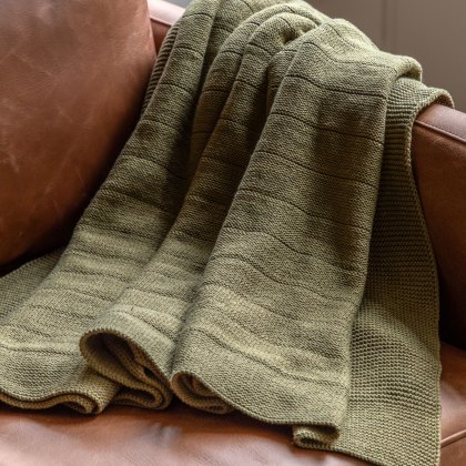 Throws - Florence Knit (Olive)