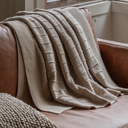 Throws - Florence Knit (Taupe)