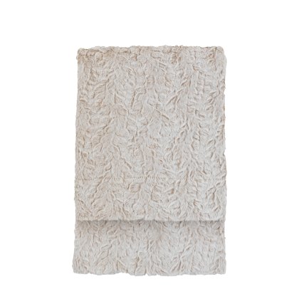Throws - Hampshire Faux Fur Natural Throws - Hampshire Faux Fur Natural