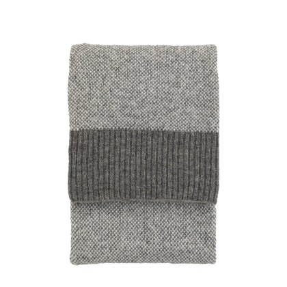 Throws - Knitted Parting (Grey)
