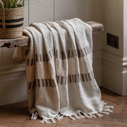 Throws - Longshaw Woven (Natural)