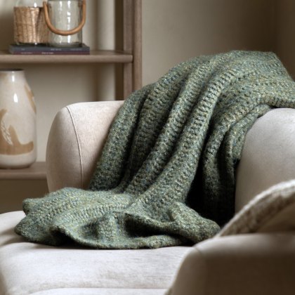 Throws - Luxury Melange Knit (Khaki)