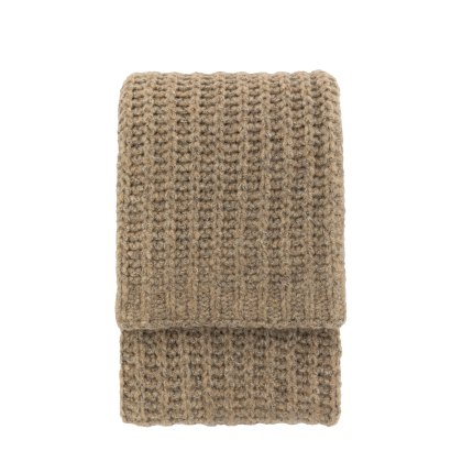 Throws - Luxury Melange Knit (Oatmeal)