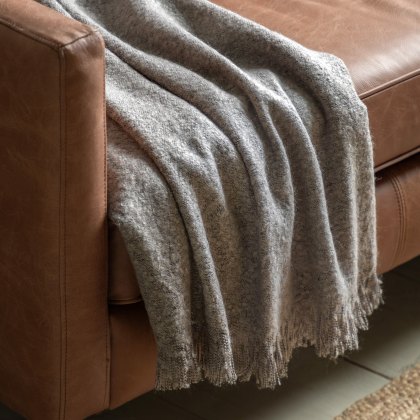 Throws - Melange Acrylic (Light Grey)