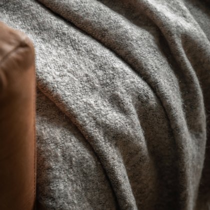 Throws - Melange Acrylic (Light Grey)