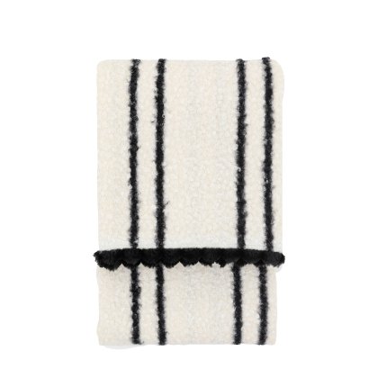 Throws - Ophelia Scalloped (Cream & Black)
