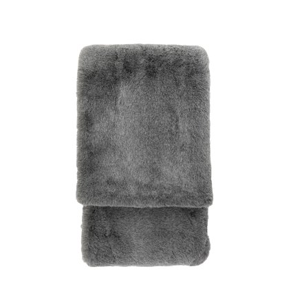 Throws - Roscose Faux Fur Smoke Grey Large