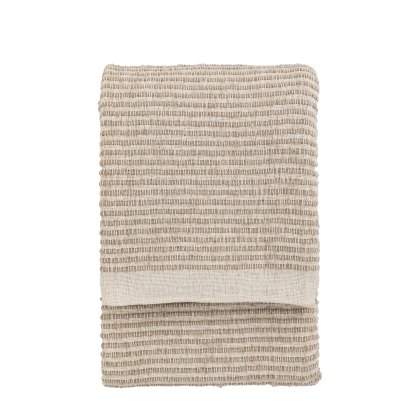 Throws - Side Fringe Cream Throw