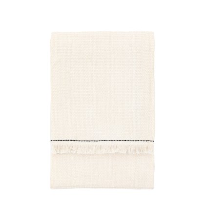 Throws - Stitched Border Waffle (Cream)