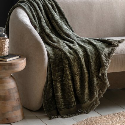 Throws - Willow Chenille (Khaki)