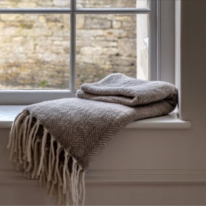 Throws - Wool Taupe