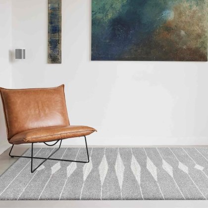 Mehari - Grey Diamond Rug