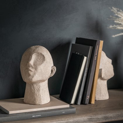 Accessories - Heads Bookend Cream (Set of 2)