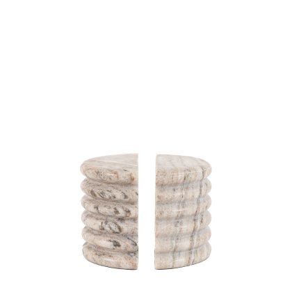 Accessories - Ondo Marble Bookends Beige (Set of 2) Accessories - Ondo Marble Bookends Beige (Set of 2)